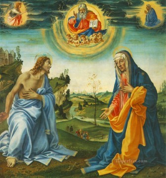  Filipp Pintura - La Intervención de Cristo y María Christian Filippino Lippi